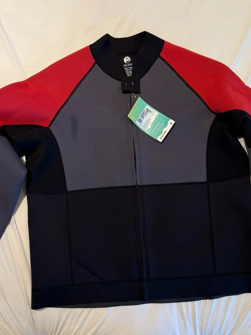 Sea-Doo Men's 2XL Montego PWC Wetsuit Jacket Stretchy Neoprene UV Protection NEW